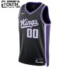 Dres Sacramento Kings Prilagođeni Nike 2023-24 Icon Edition Crno Swingman - Dječji
